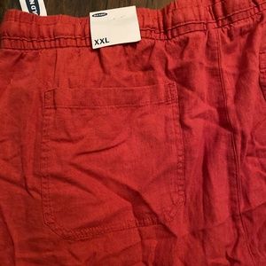 Old navy 2x linen rust pants